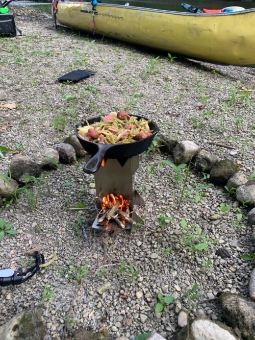 Réchaud à bois démontable pour camping