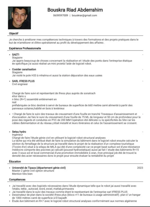 Ingénieur en génie civil 