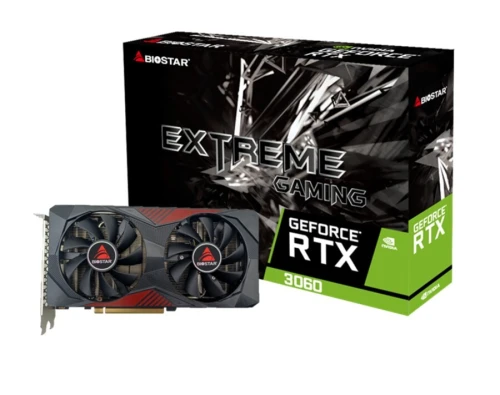 BIOSTAR GEFORCE RTX 3060 - 12GB GDDR6 - BLACK
