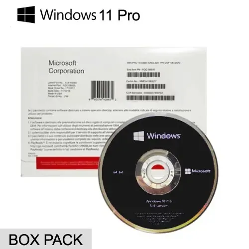 LICENCE WINDOWS Pro 11 64Bit FR 1pk DSP OEI DVD COFRRE