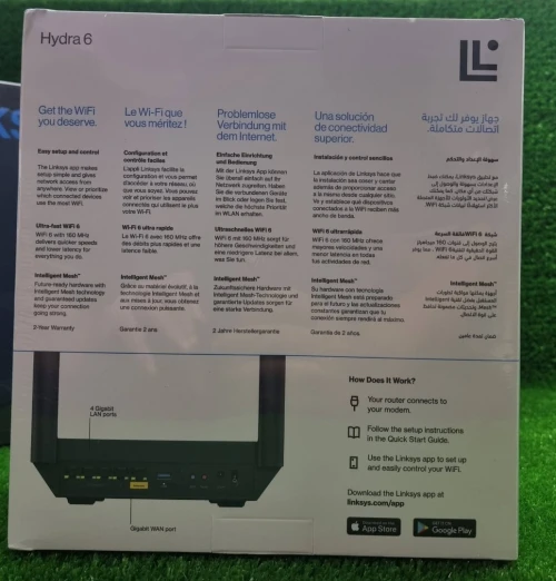 Linksys Routeur WiFi 6 Mesh Double Bande Hydra 6 (AX3000) + excellent Pour Modem Fibre Optique FTTH 