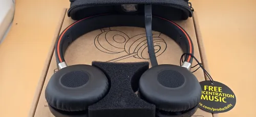 Jabra Evolve 65 Micro-casque sans fil stéréo pro réduction bruit Bluetooth certifié Microsoft Teams