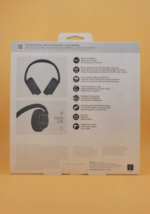 Sony WH-CH720N - Casque Bluetooth sans Fil à réduction de Bruit - Micro intégré - jusqu'à 35 Heures d'autonomie et Charge Rapide - Noir