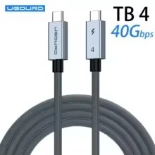 UGOURD câble Thunderbolt 4 USB4 transfert de données 40Gbps / 8K charge rapide 240W  Type C   