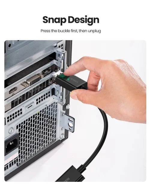 UGREEN Adaptateur DisplayPort Mâle Vers HDMI Femelle 4K 30Hz