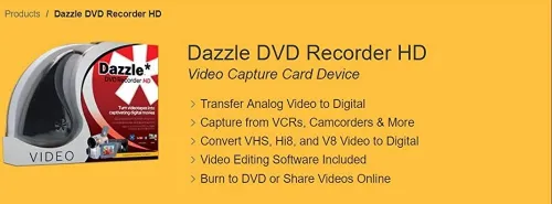 Pinnacle Dazzle Enregistreur DVD HD | Appareil de capture vidéo USB 2.0 + logiciel de montage vidéo 