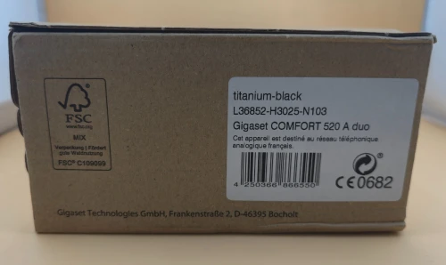 Gigaset Comfort 520A Duo - 2 Téléphone DECT sans Fil avec répondeur - Design élégant - Blocage d'appels - 200 Contacts [Version française]