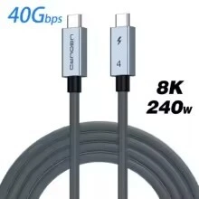 UGOURD câble Thunderbolt 4 USB4 transfert de données 40Gbps / 8K charge rapide 240W  Type C   