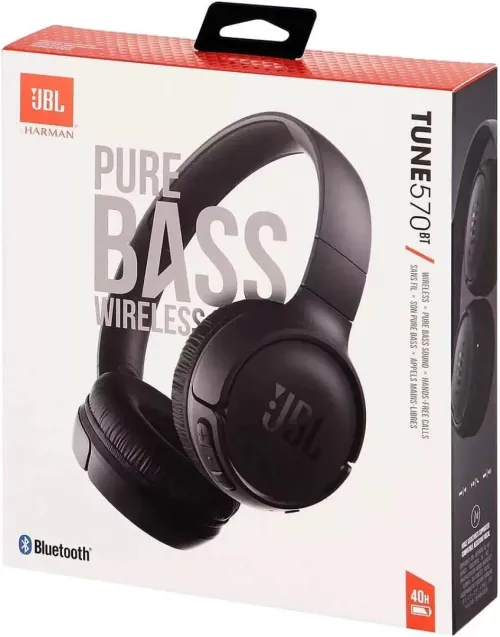 JBL Tune 570BT Casque sans fil Bluetooth basses stéréo pures