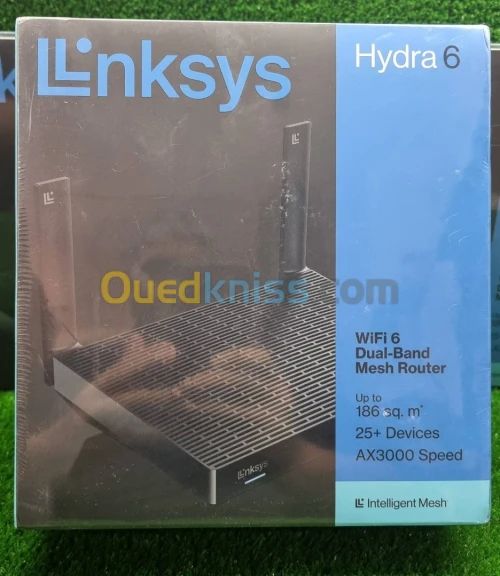 Linksys Routeur WiFi 6 Mesh Double Bande Hydra 6 (AX3000) + excellent Pour Modem Fibre Optique FTTH 