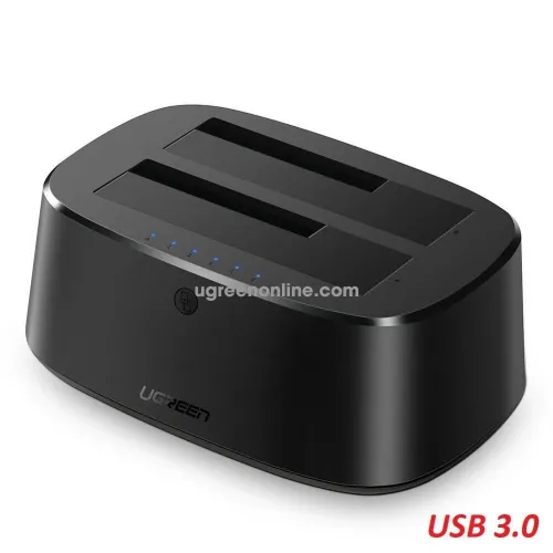 Ugreen Station daccueil Sata double baie vers USB 3.0 / Cloneur de disque dur sans ordinateur
