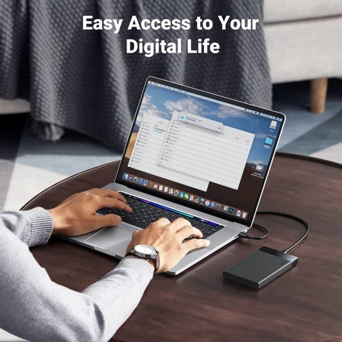 UGREEN 2.5  Boîtier de disque dur USB C 3.1 Gen 2 à SATA III 6Gbps pour SSD HDD 9.5 7mm 