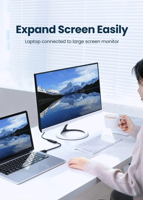 UGREEN Adaptateur DisplayPort Mâle Vers HDMI Femelle 4K 30Hz