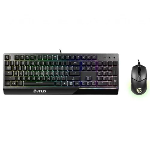 MSI VIGOR GK30 COMBO LIGHT RGB - PACK CLAVIER QWERTY - SOURIS CLUTCH GM11 - GAMING