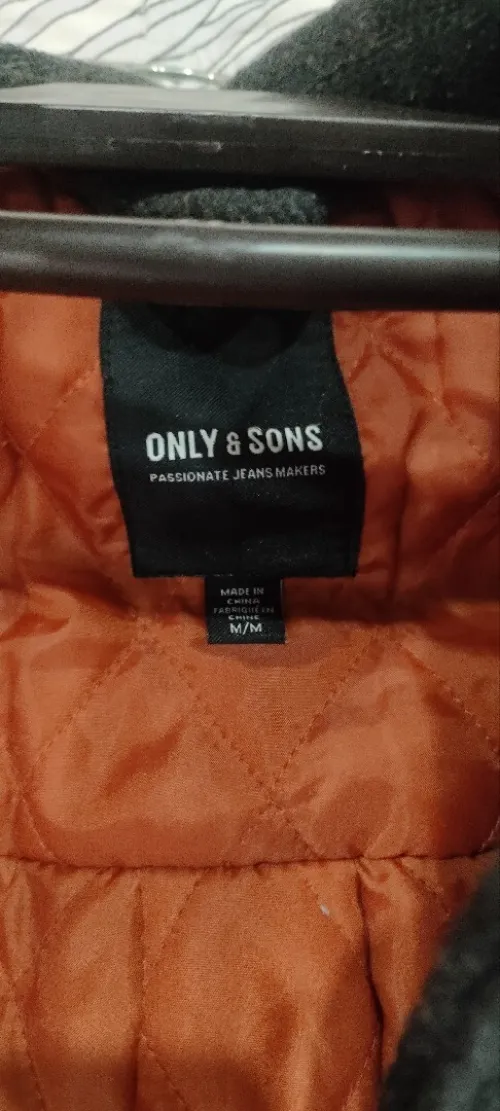 Veste only and sons à carreaux homme original 