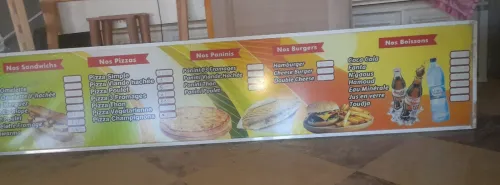  Panneau Pizzeria et fast-food 