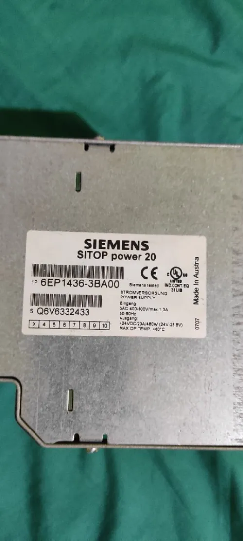 Alimentation sitop siemens powwer20