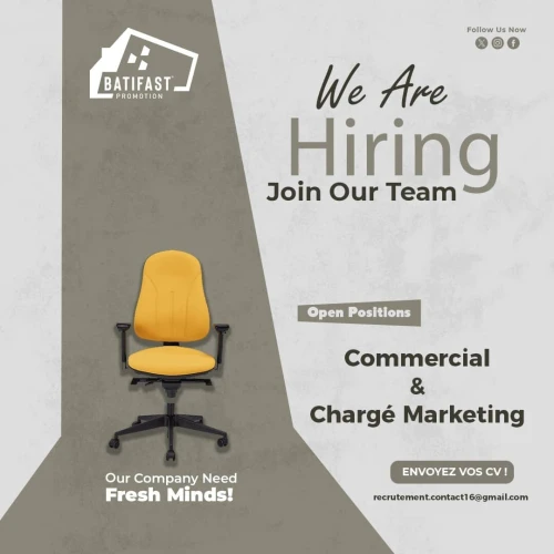 Offre d'emploi  Commercial(e) et Chargé(e) Marketing