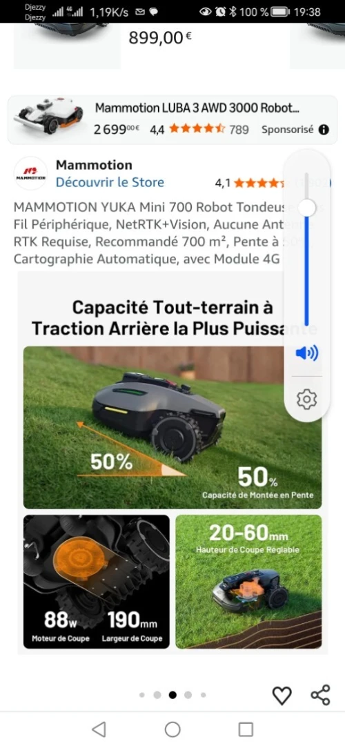 Tondeuse à gazon automatique