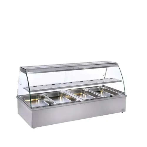 Vitrine bain-marie inox alimentaire