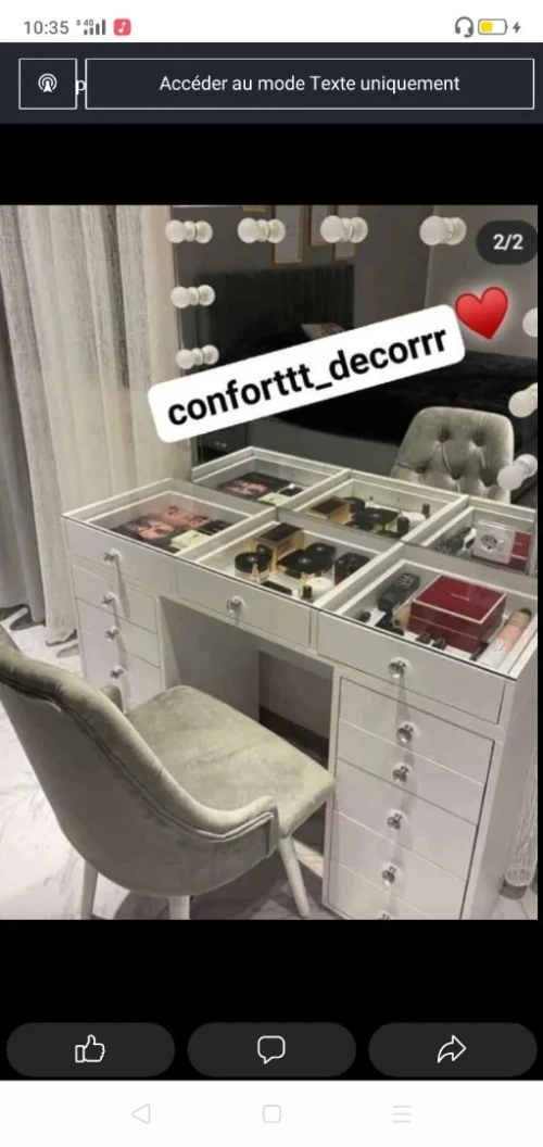 Coiffeuse 13 tiroir 