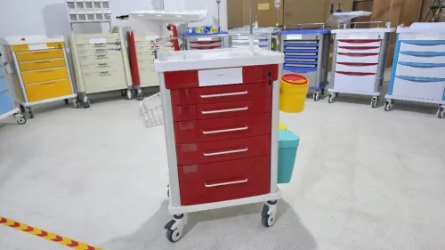 Chariot d urgence rouge