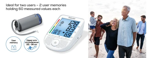 Beurer BM49 Tensiomètre électronique à bras à fonction vocale