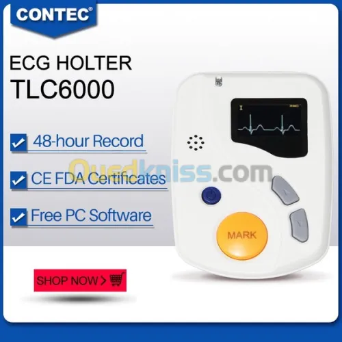 TLC6000 CONTEC dynamique 12 canaux 48 heures Holter ECG 