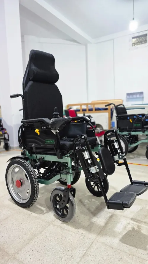Fauteuil Roulant Électrique JRWD1603U | Dossier Haut, Grandes Roues, Autonomie jusqu à 15 km