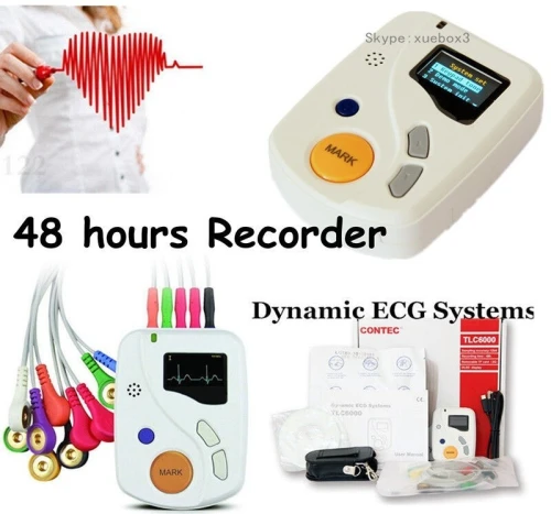 TLC6000 CONTEC dynamique 12 canaux 48 heures Holter ECG 