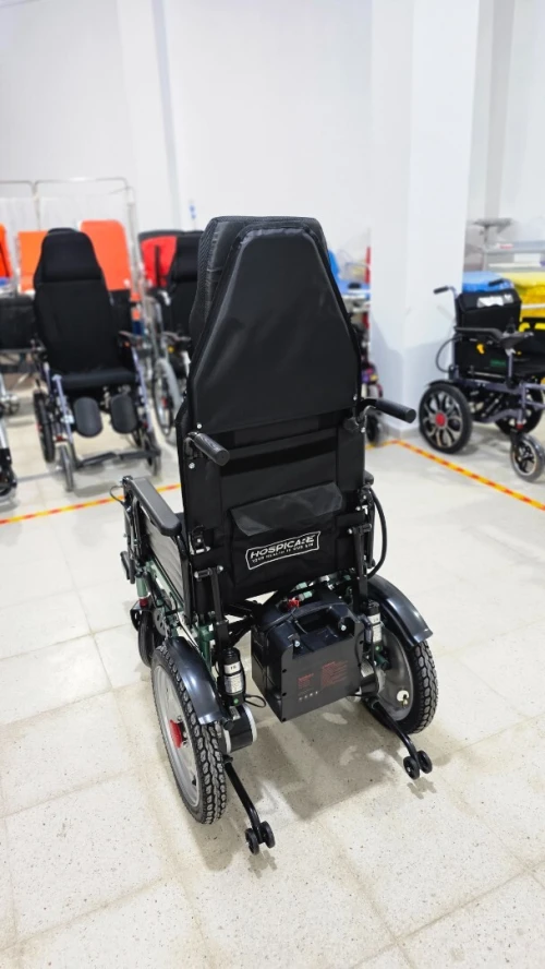 Fauteuil Roulant Électrique JRWD1603U | Dossier Haut, Grandes Roues, Autonomie jusqu à 15 km