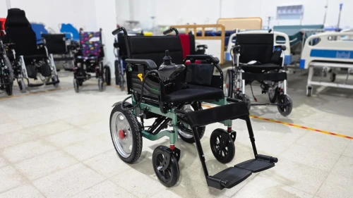 Fauteuil roulant électrique JRWD1601U | Dossier haut, roues 22, batterie  20Ah