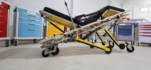 Brancard d'ambulance avec potence - Chariot brancard ambulance