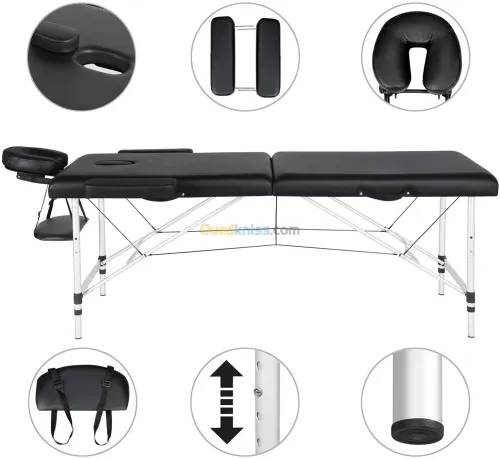 TABLE DE MASSAGE EN ALUMINIUM 2 ZONE