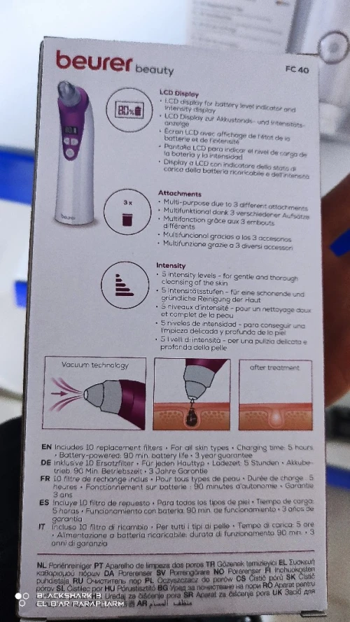 Beurer beauty appareil anti points noirs FC40
