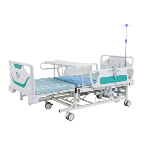 Lit D'hôpital MULTIPOSITIONS  ELECTRIQUE AVEC TOILETTE ET POSITIONS PREVENTION ANTI ESCARRE 