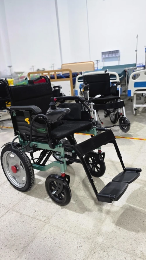 Fauteuil roulant électrique JRWD1601U | Dossier haut, roues 22, batterie  20Ah