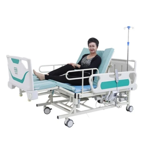 Lit D'hôpital MULTIPOSITIONS  ELECTRIQUE AVEC TOILETTE ET POSITIONS PREVENTION ANTI ESCARRE 