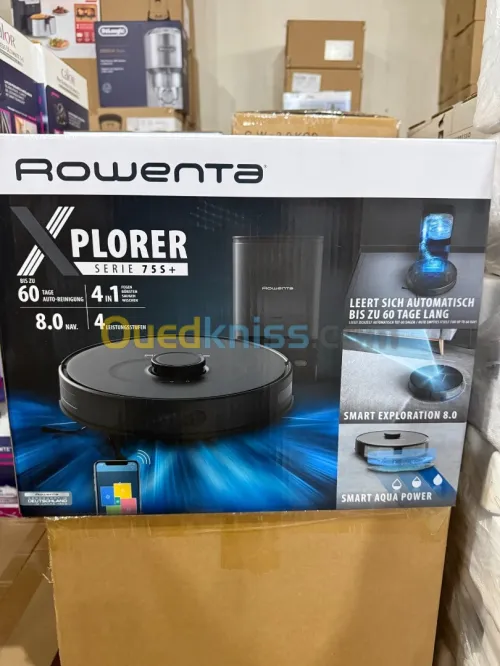X-Plorer Série 75S+, Aspirateur robot, Navigation intelligente, 120min, station