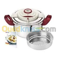 Seb Autocuiseur Cocotte Minute Clipso+ Précision 8 L  Gris/Rouge