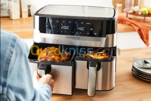 MOULINEX - Friteuse à air - 8.3 L - 2540W - Air Dual Easy Fry & Grill - inox - 