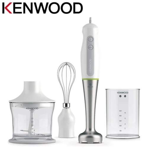 Kenwood Bras Mixeur Plongeant Inox 3 En 1  700W Triblade Avec Hachoir Et Fouet  HDP109WG