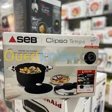 Cocotte SEB Autocuiseur 6l Inox Noir - P4810700 Made in France