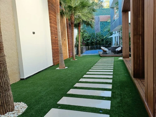 Gazon naturel et plantes