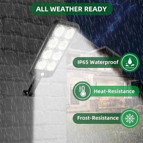 Lampadaires 200LED à énergie solaire étanche IP65 JX200  مصباح خارجي يعمل بالطاقة الشمسية