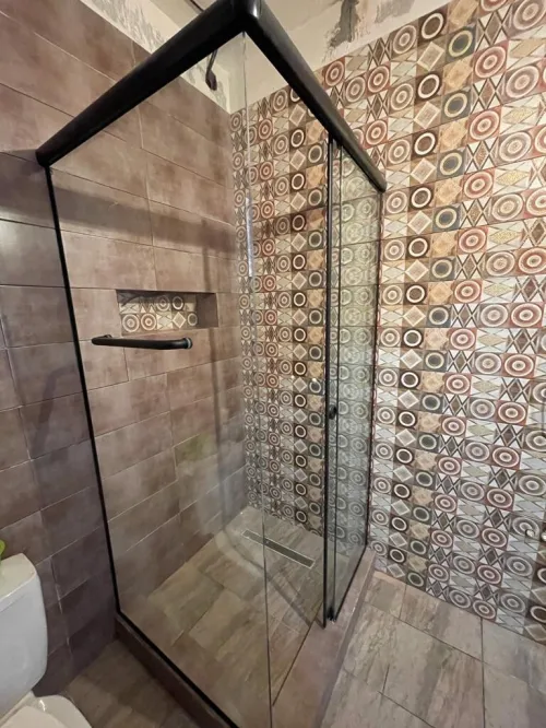 Confection douche italienne en verre 