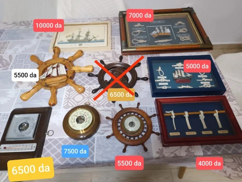 Décorations murales sur le thème de la marine, des baromètres et des cadres