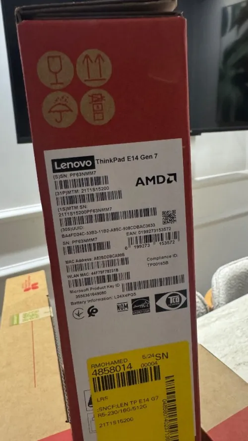 Lenovo ThinkPad E14 Gen 7 Rayzn5 230 16/512