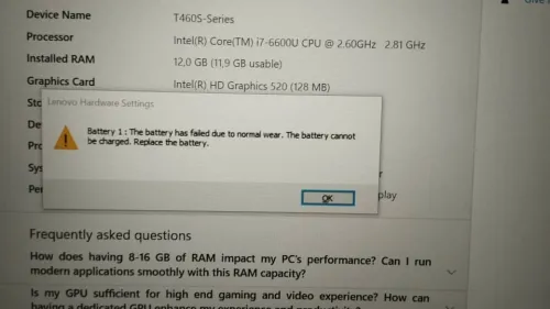/ QWERTY LENOVO ThinkPad T460S I7 6600U /12G RAM/ 256G SSD / 14 POUCES