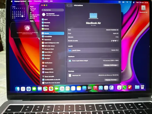 MacBook air M2 2022 8/512